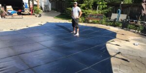 Swimming pool safety covers, London, Ontario